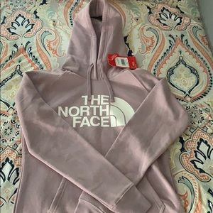light purple north face hoodie never worn !